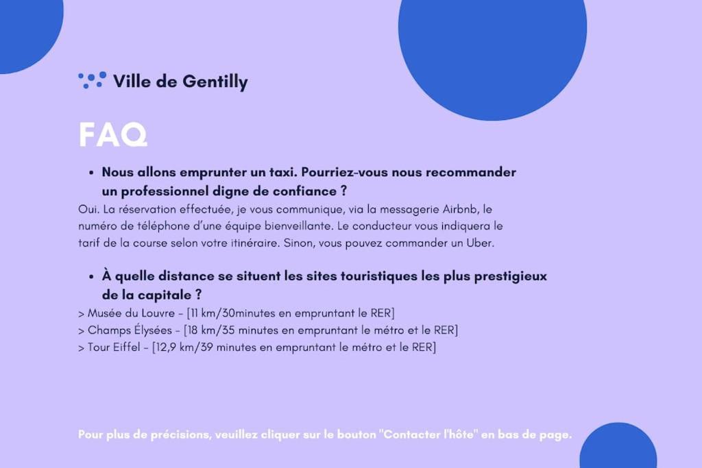 Appartement Cosy Au Calme, Proche De Paris Et Du Rer B Gentilly Exteriör bild